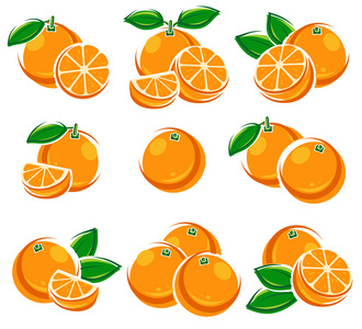 明亮的橘子集