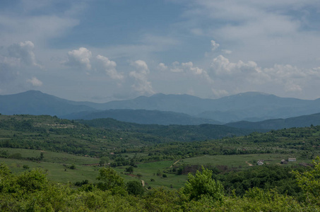 塞尔维亚东南部的旧维尔兹山地块景观