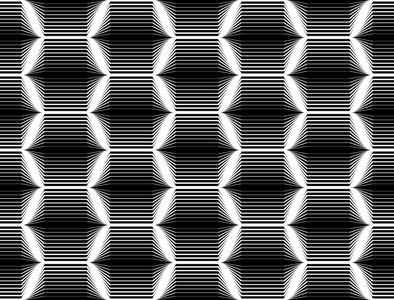设计无缝单色六角形几何图案