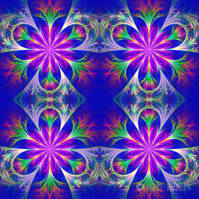 分形设计中的美丽图案收藏霜模式