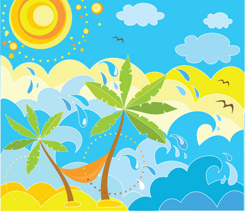 夏季假日背景照片