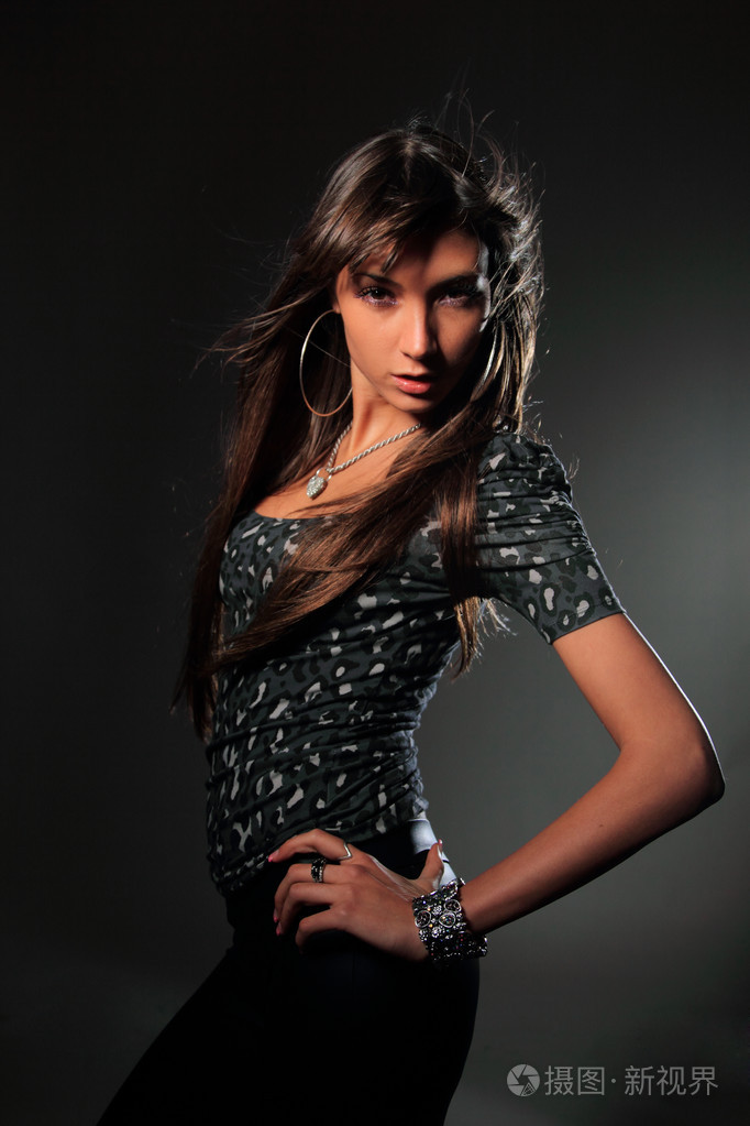 性感的女人的魅力肖像