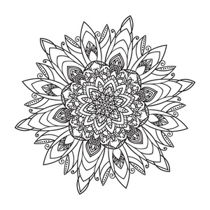 曼陀罗图手绘图 zentangle 曼陀罗元素照片