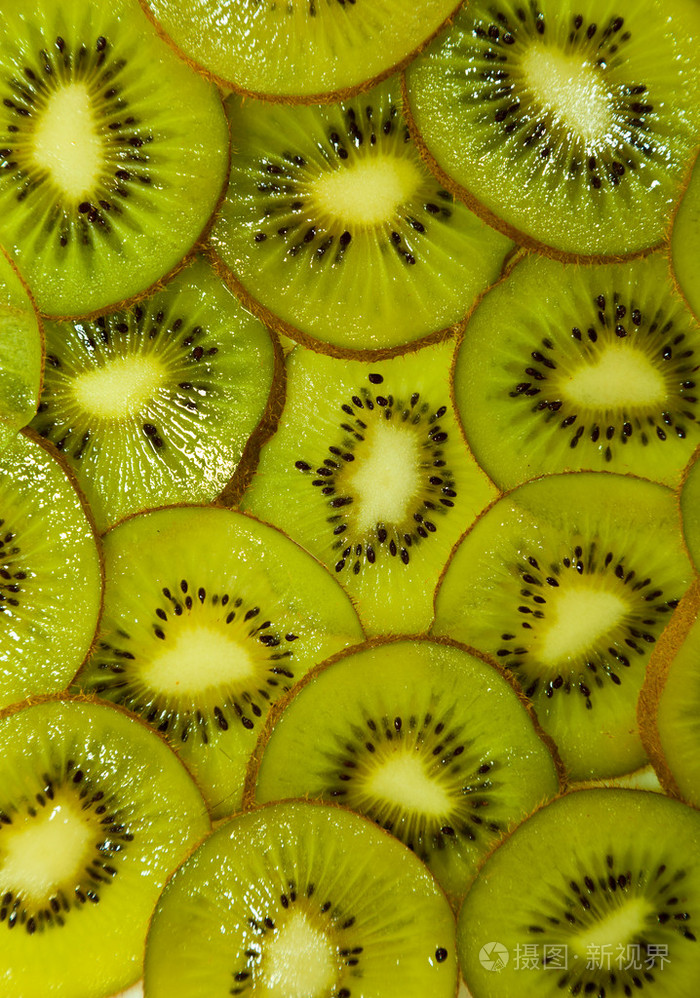 片猕猴桃水果特写