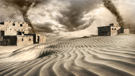 沙漠龙卷风图片