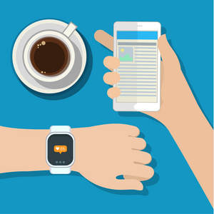 Smartwatch 和智能手机之间的同步
