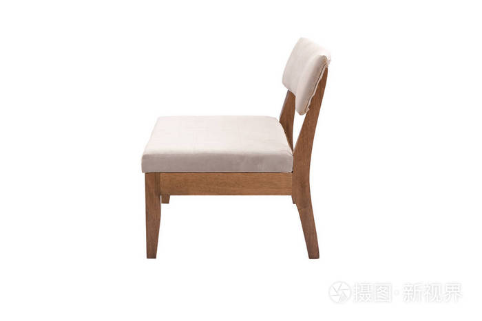 扶手.白色背景的现代设计师椅子。质感椅