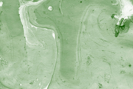 绿色大理石背景与油漆飞溅纹理