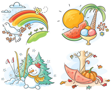 图片中的四季照片