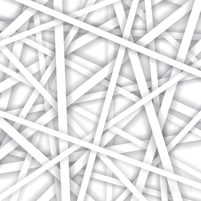 矢量模式的白色直线