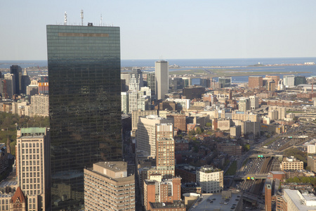 波士顿的全景视图作为它是从审慎塔