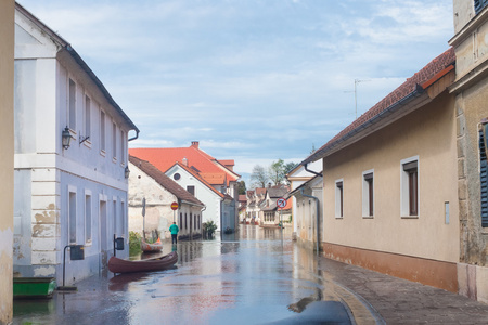 水淹的街