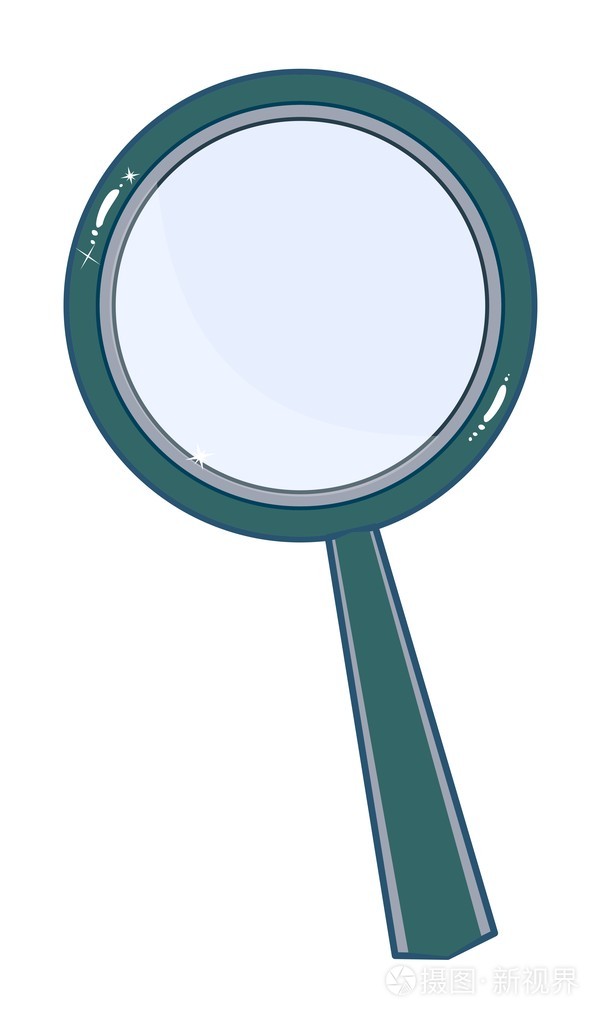 孤立在白色背景上的放大镜插画-正版商用图片0bjhvz-摄图新视界