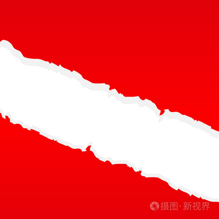 红色撕碎的纸片背景