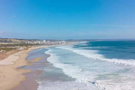 哥斯达黎加里斯本的 3 海岸海滩在葡萄牙里斯本的鸟瞰图