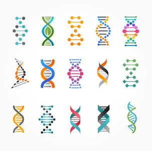 Dna 遗传因素和图标集合