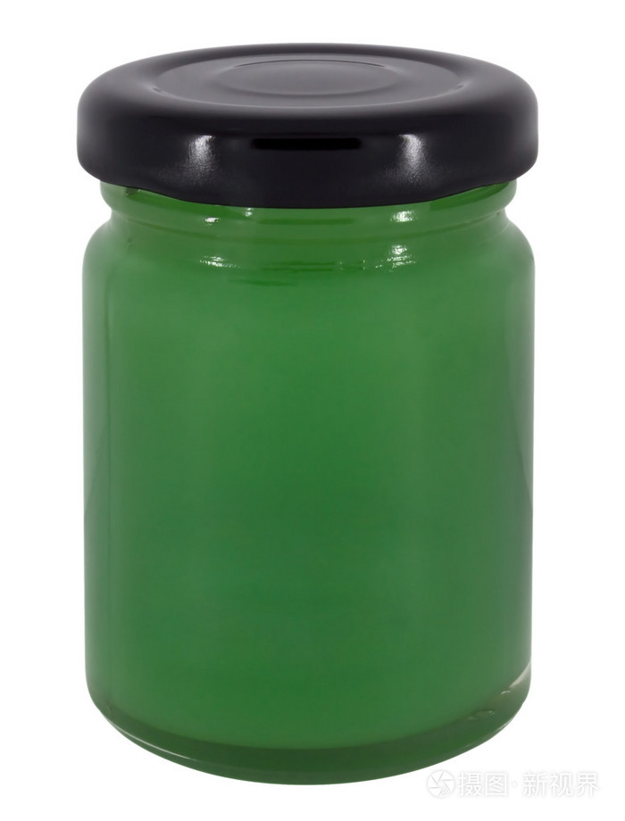 一罐绿色果酱