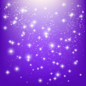 紫色闪亮星星照片