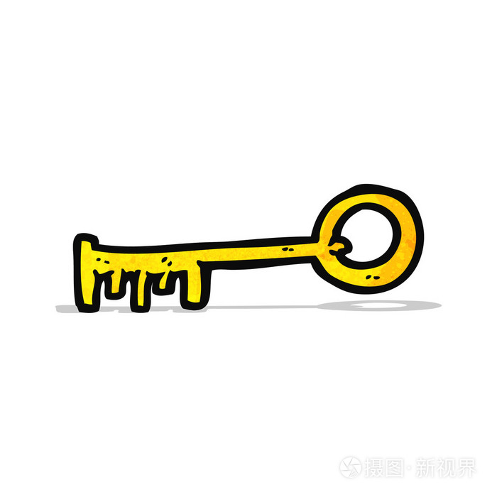 卡通钥匙插画-正版商用图片0bkntz-摄图新视界