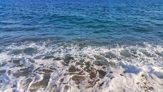 海浪与白色泡沫, 自然特写背景