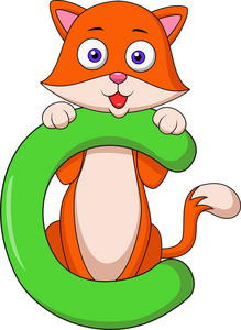 猫字母图片