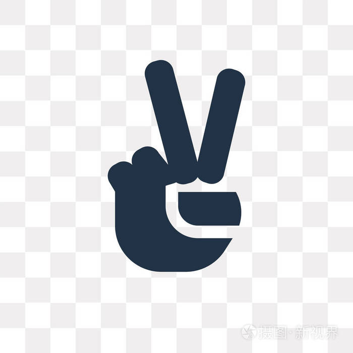 胜利向量图标查出的透明背景胜利透明的概念可以使用web和移动