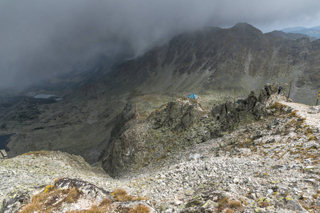 令人惊叹的全景从高穆萨拉峰, 里拉山, 保加利亚