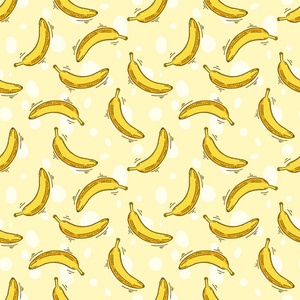 无缝香蕉水果图案