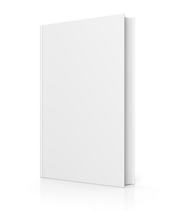 空白的书的封面上白色孤立
