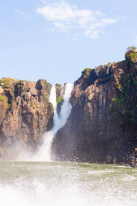 景观的伊瓜苏瀑布国家公园，阿根廷。世界文化遗产。南美探险旅行