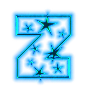 圣诞星字体字母 z