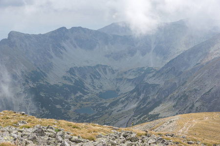 令人惊叹的全景从高穆萨拉峰, 里拉山, 保加利亚