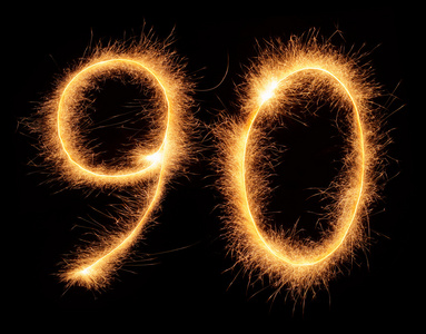 用数字画鸭子用孟加拉火花画的90个数字照片