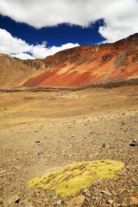 在 cordiliera 布兰卡，秘鲁，南美洲高山景观