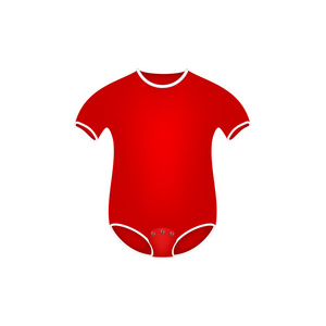 新生儿在红色设计服装