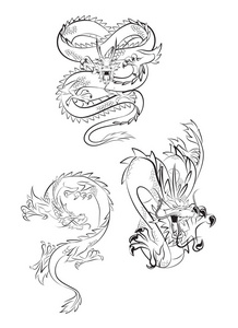 中国风龙图片-中国风龙素材-中国风龙插画-摄图新视界