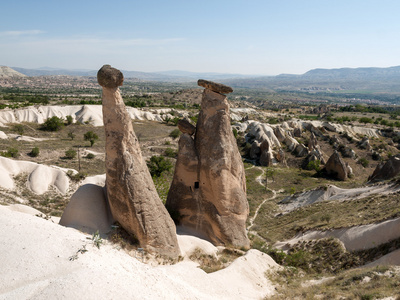 在格雷梅国家公园的岩层。Cappadocia.Turkey