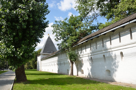 堡垒墙体在莫斯科斯 andronnikov 修道院