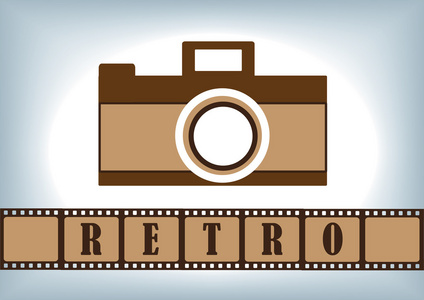 复古的胶片照相机和胶卷复古矢量照相机和胶卷照片
