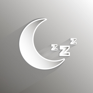 月标志睡觉图片