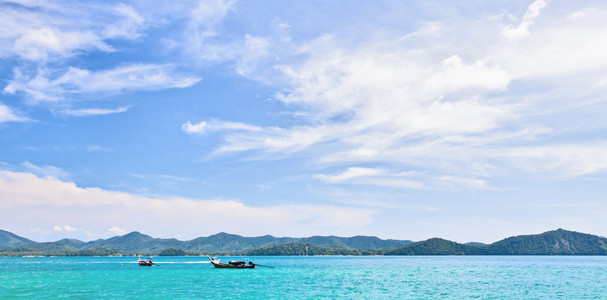 用小船海景