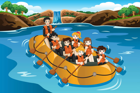 长白山漂流图片