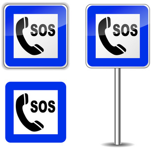 sos报警矢量 sos 标志照片