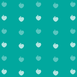 苹果绿色背景图标伟大的任何使用。矢量 Eps10