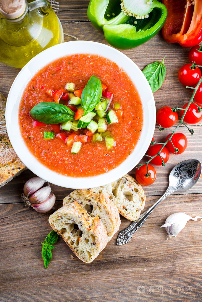 番茄西班牙凉菜汤汤