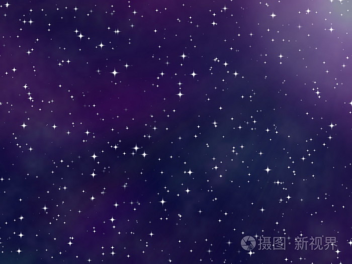 繁星点点的夜空