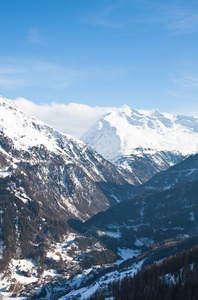 滑雪胜地 solden。奥地利