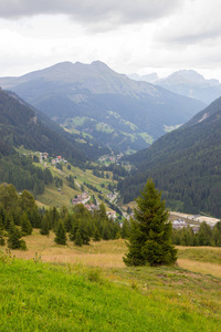 牧场在阿尔卑斯, 南 Tirol, 意大利