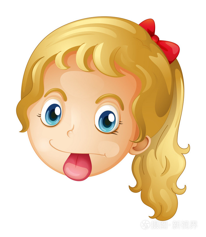 一个女孩的一张脸