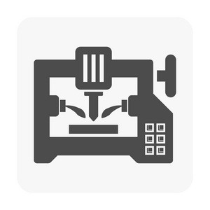 数控铣削机图标照片